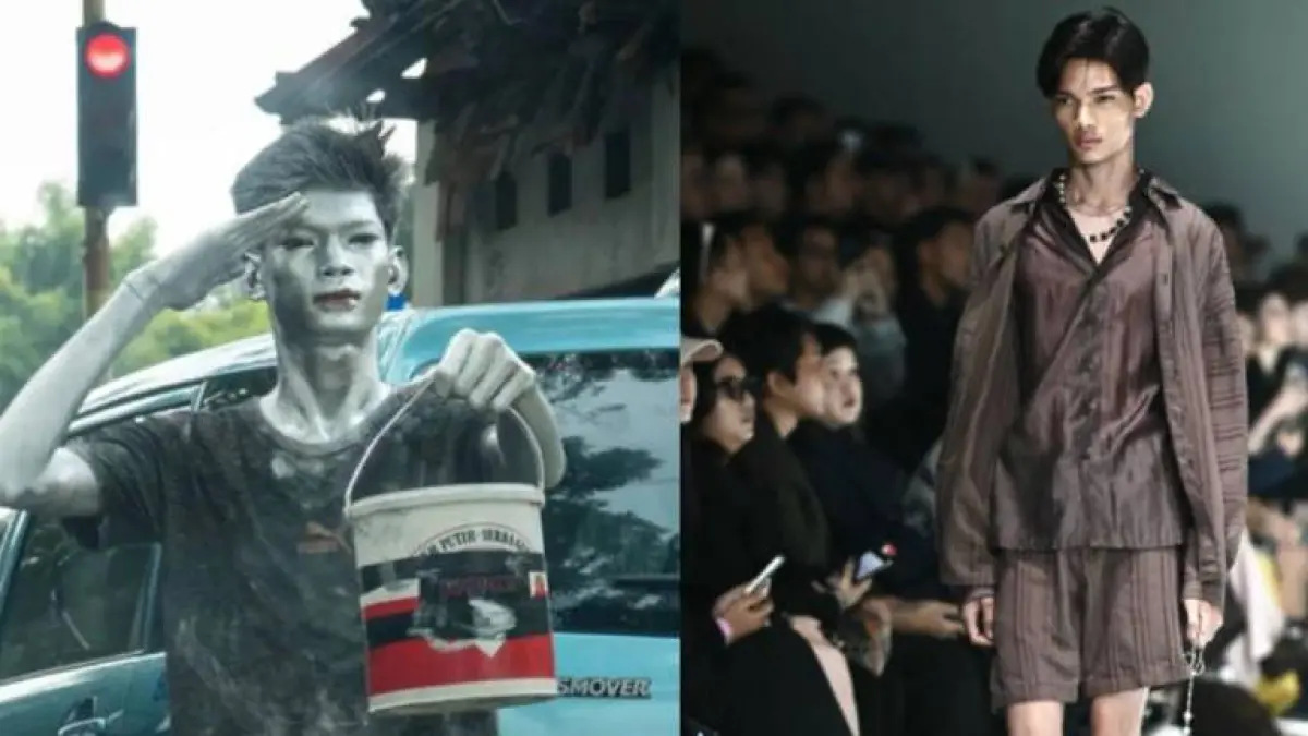 Model Michael Octavian viral.