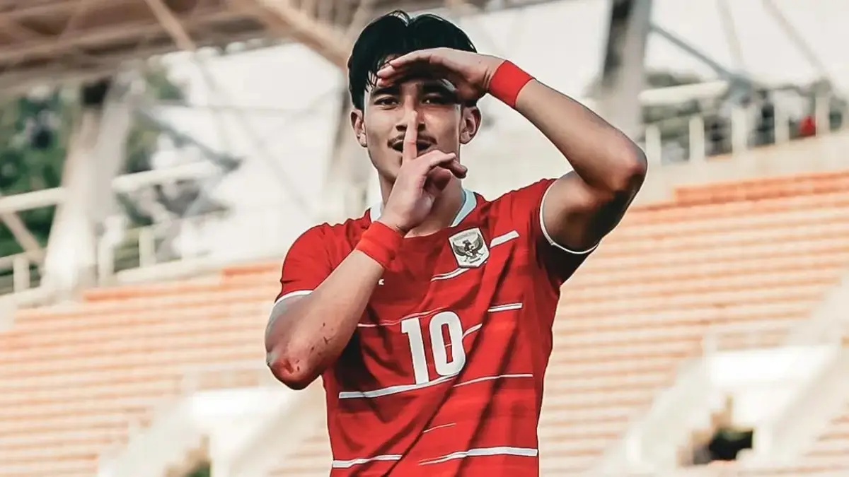 Striker Timnas Indonesia U-20, Theodore Evan Leeming. (Instagram/@timnasindonesia)