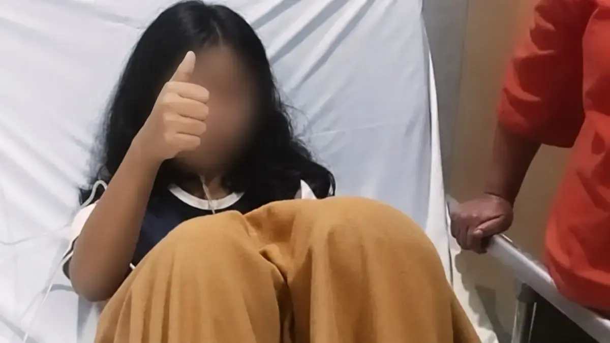 Febiona Purba korban keracunan MBG di Karo.