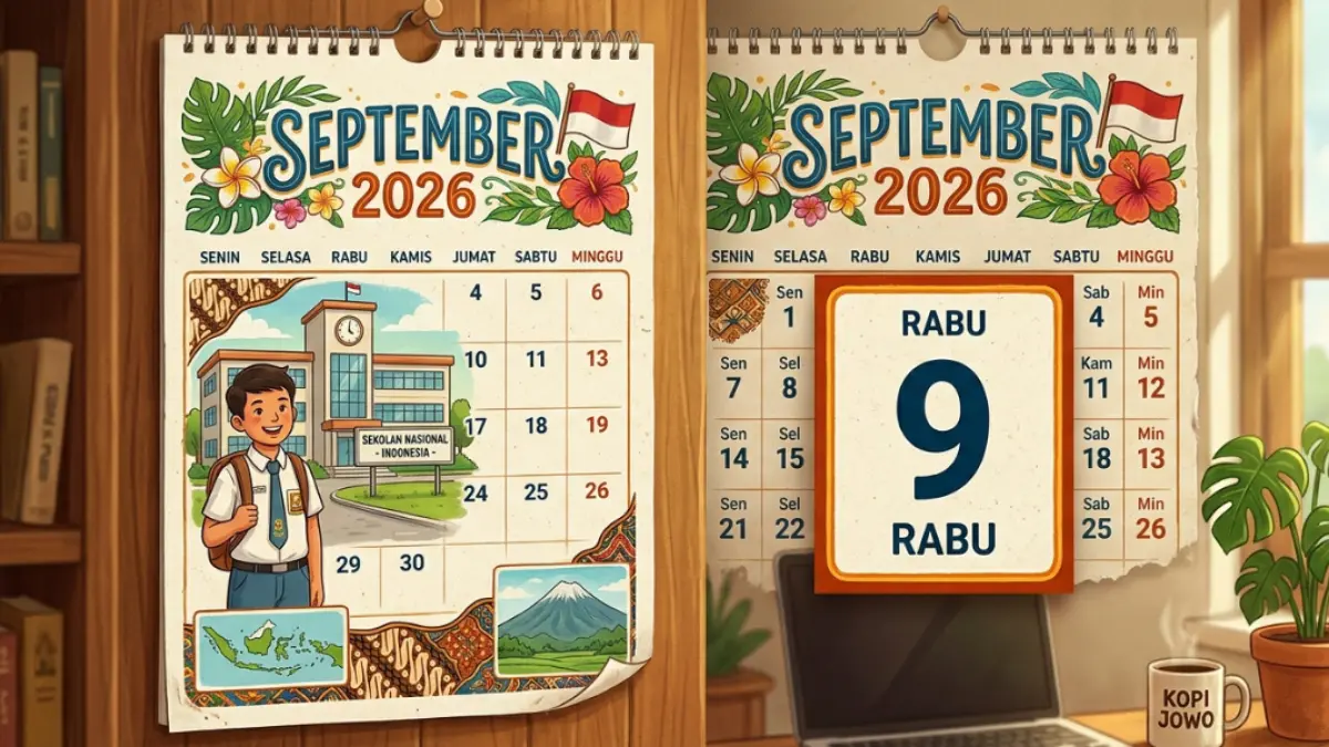 Ilustrasi,On This Day,Kejadian Menarik 9 September 2026.Sumber(GeminiAI).