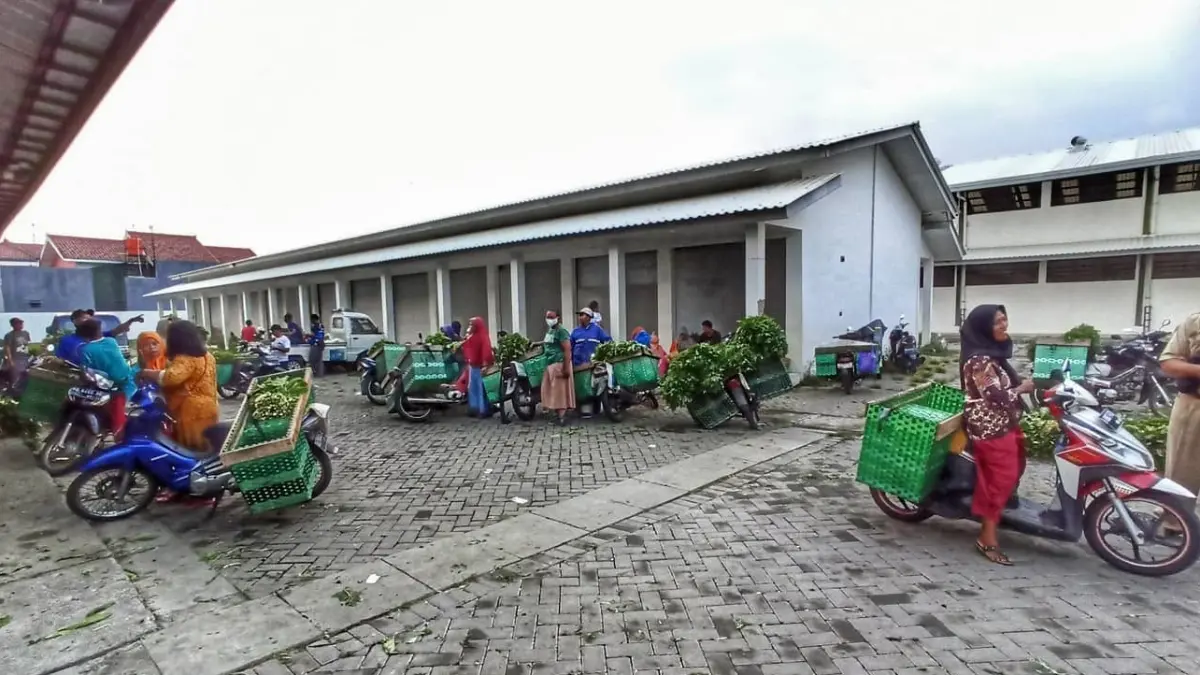 Aktivitas perdagangan di Pasar Mangu, Boyolali.(Facebook)