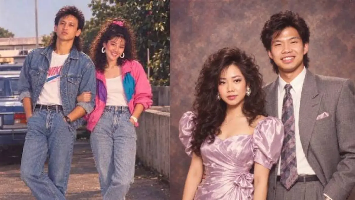 Foto Retro Estetik Era 80-an pakai AI.