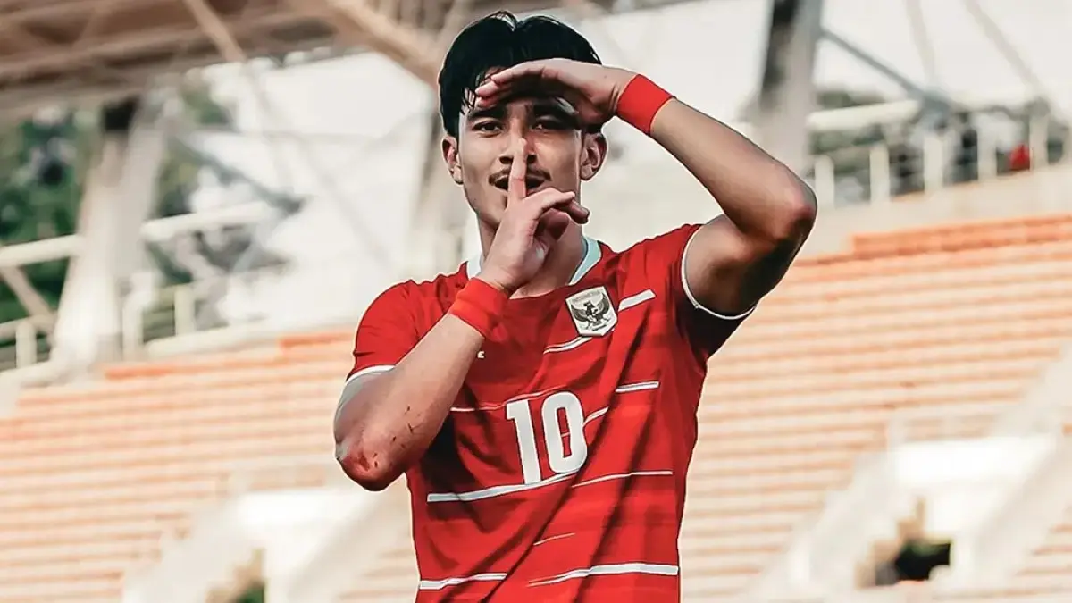 Theodore Leeming mencetak gol perdana untuk Timnas Indonesia U-20 saat mengalahkan Australia 2-0. Pengalaman itu menjadi modal bersama Persis Solo. (Dok. iLeague)