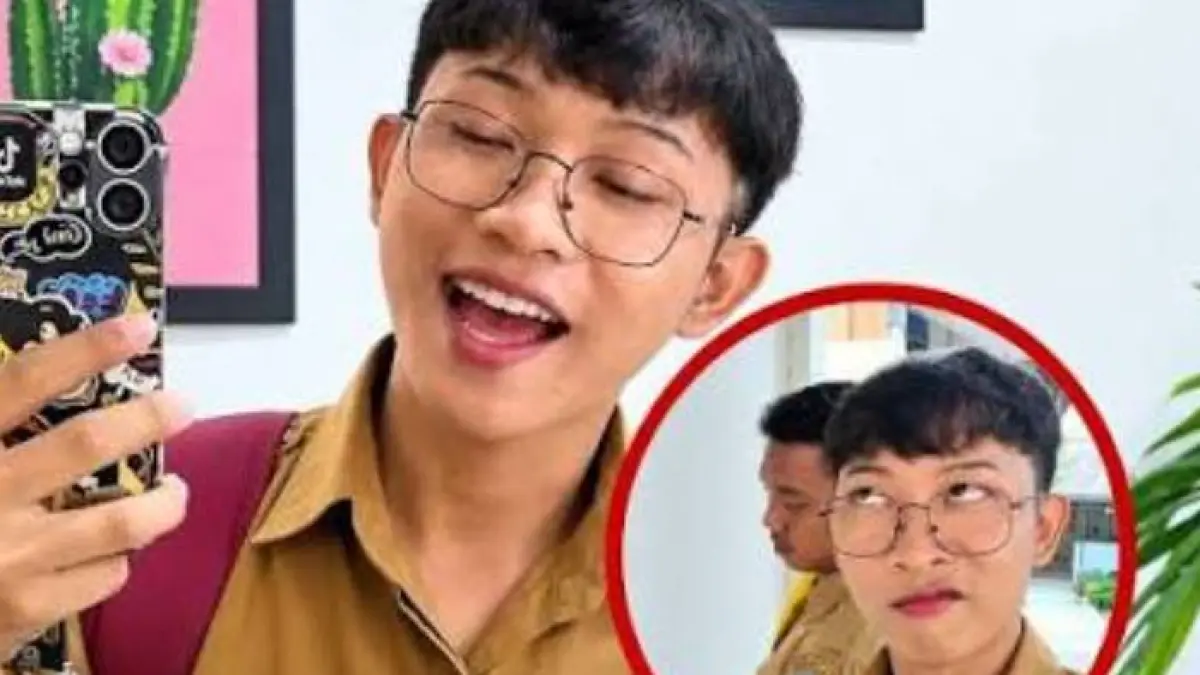 Viral Guru SD Pria Pakai Lipstik dan Bedak ke Sekolah.