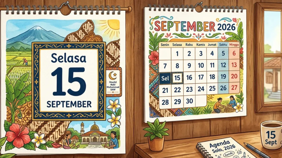 Ilustrasi,on this day tanggal 15 september 2026.Sumber(GeminiAI).