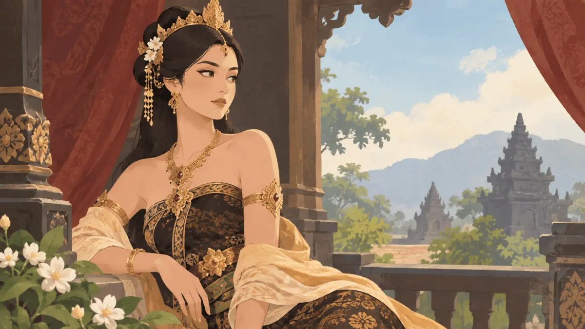 Ilustrasi Ken Dedes (gpt AI)