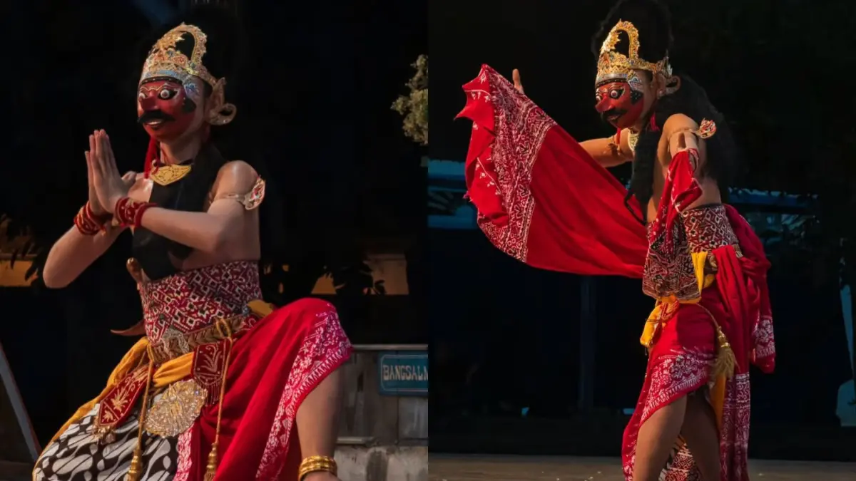 Tari Klana Topeng pada acara Sekaten Art Festival 2026(doc. instagram @bajoesaputra)