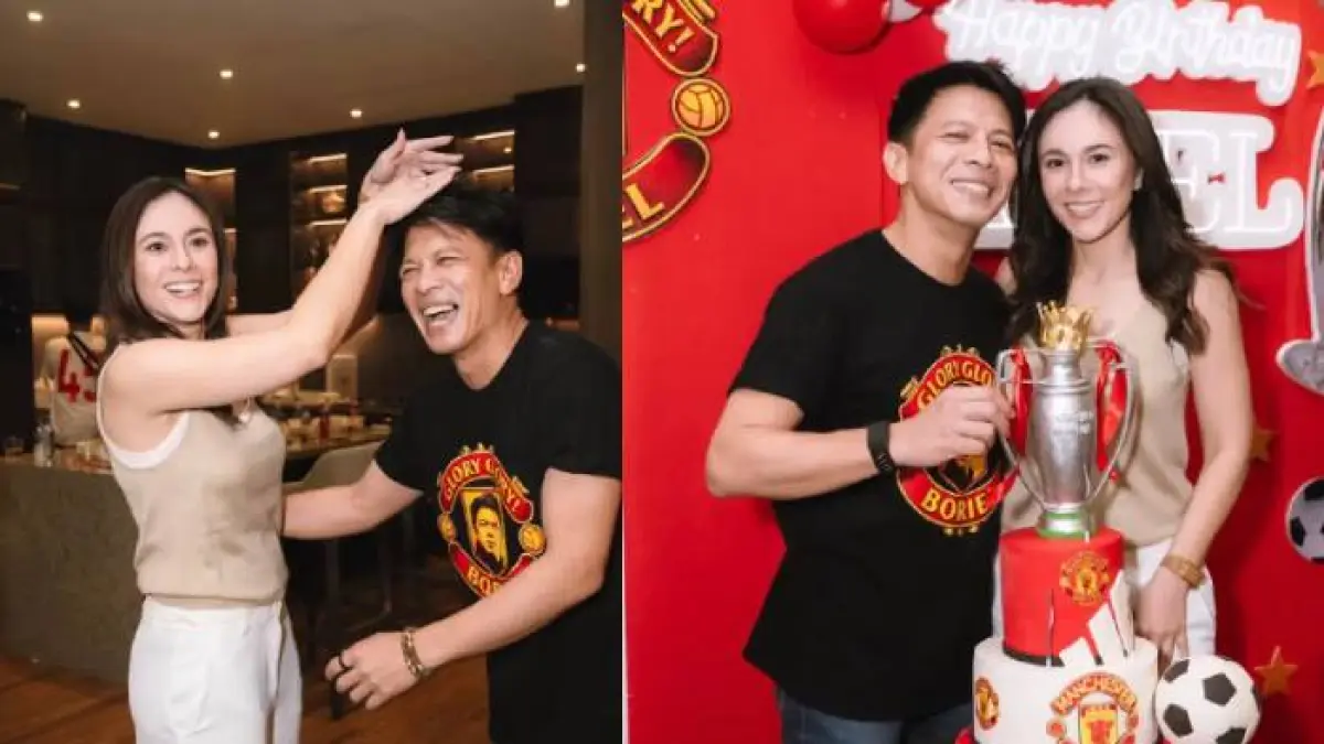 Potret kedekatan Ariel Noah dan Wulan Guritno.