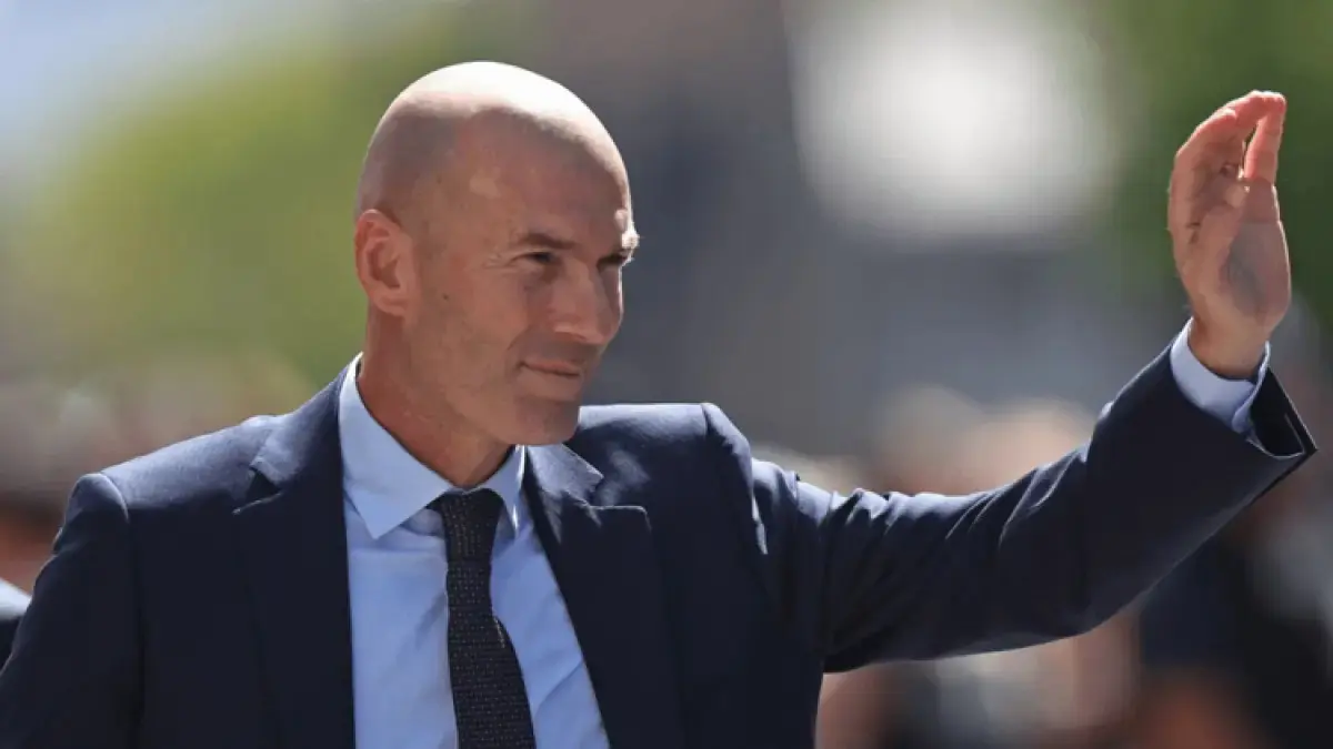 Pelatih timnas Prancis Zinedine Zidane. (Bein Sports via JawaPos.com)