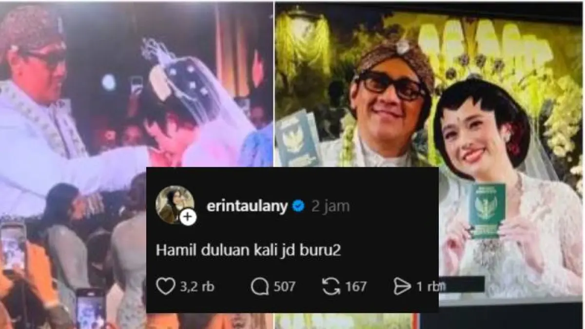 Komentar Erin Wartia soal pernikahan Andre Taulany dan Amanda Rigby.