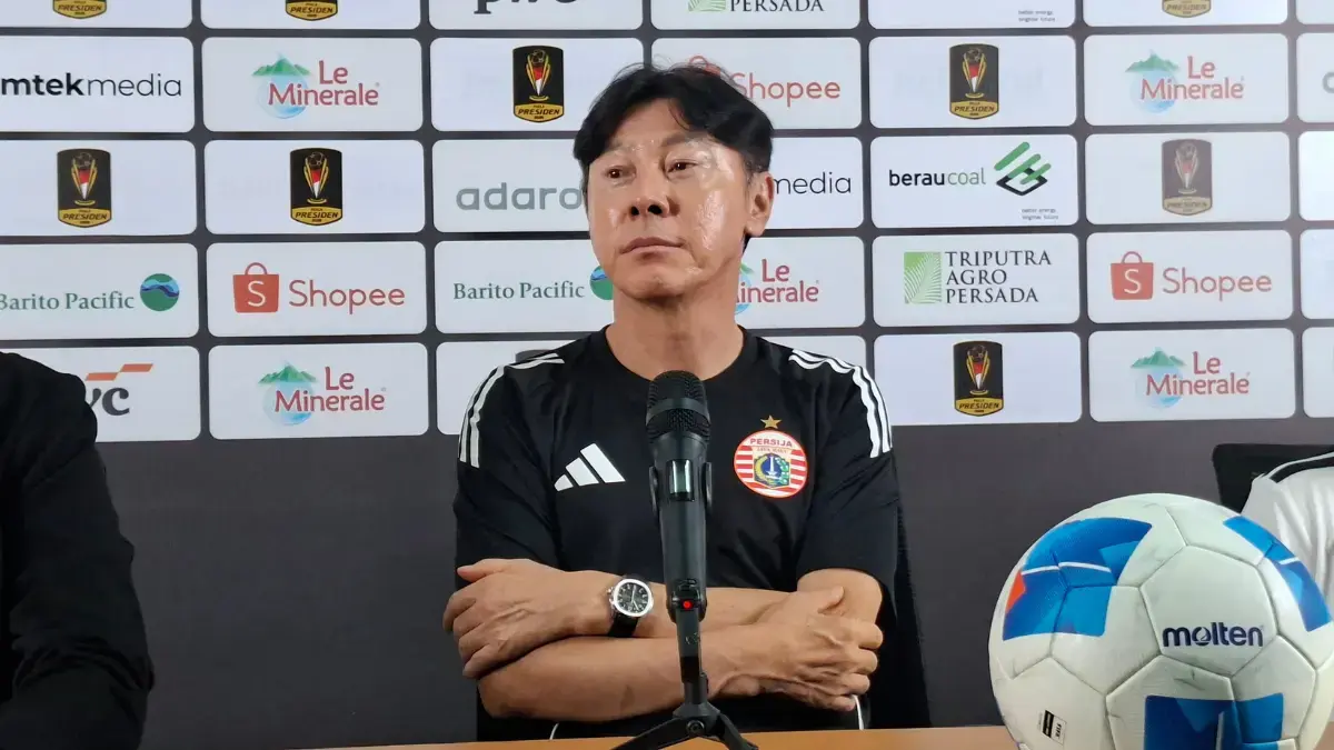 Shin Tae-yong Pelatih Persija Jakarta.