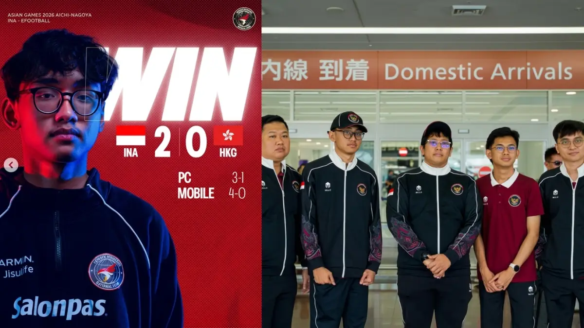 Timnas eFootball Indonesia Lolos Perempat Final Asian Games 2026. (Foto: Instagram)