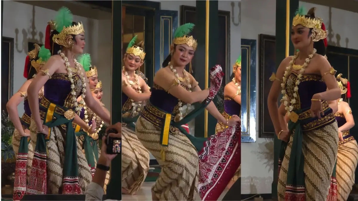 Tari Gambyong Retno Kusumo Khas Pura Mangkunegaran Surakarta(instagram @bajoesaputra)