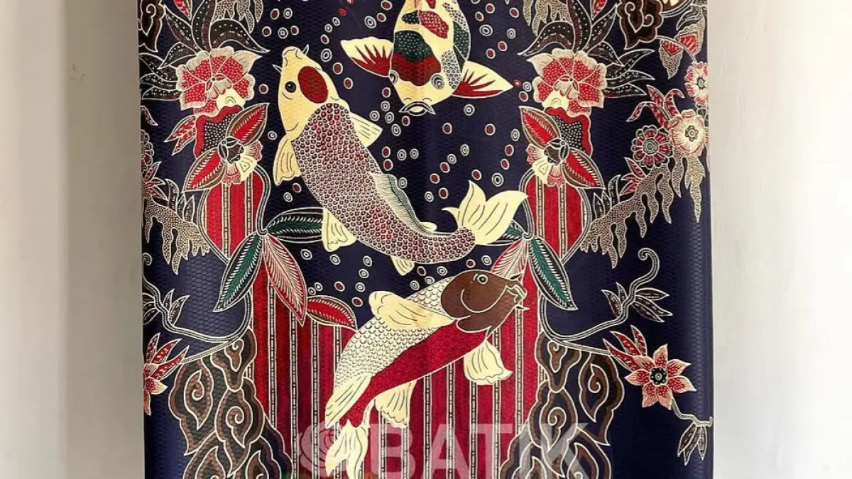 Motif Batik Ikan Koi Khas Kota Blitar