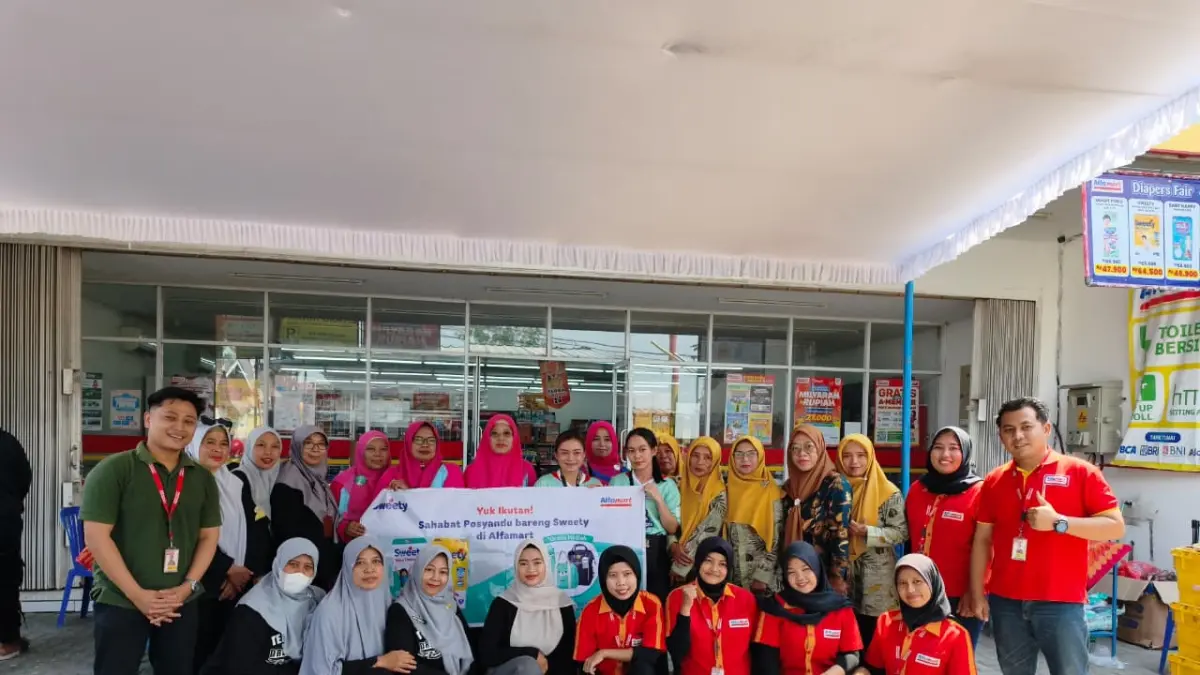 Komitmen Berlanjut, Alfamart dan Sweety Perluas Jangkauan Alfamart Sahabat Posyandu ke 84 Titik di Indonesia