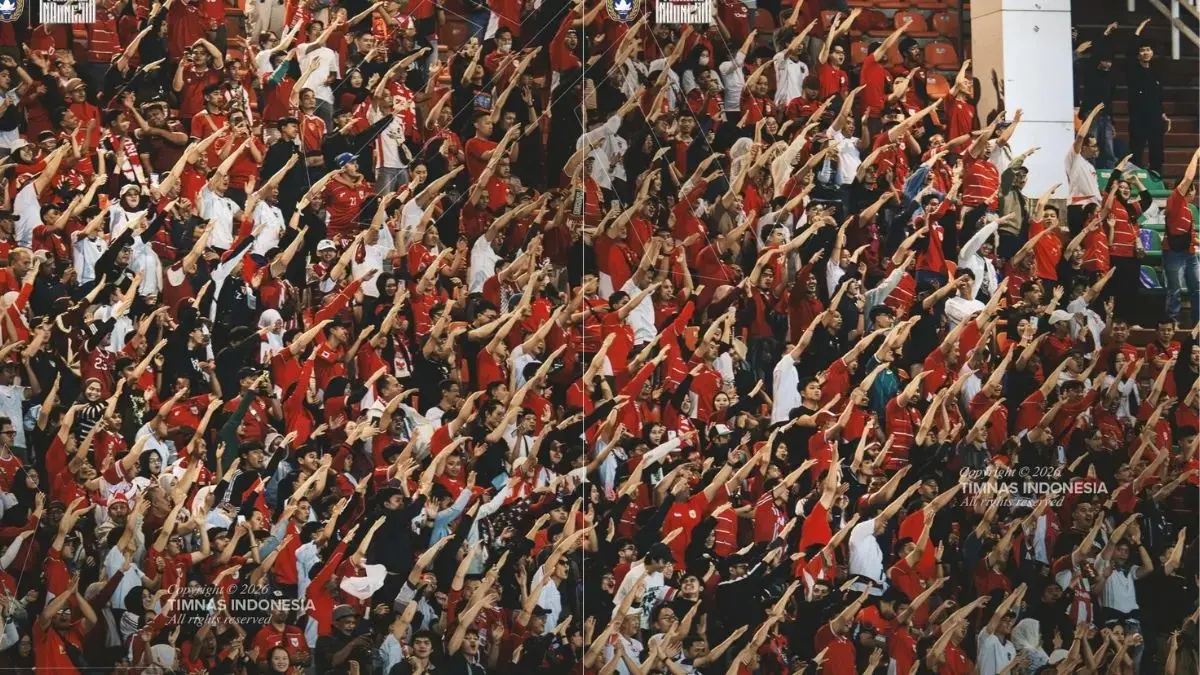 Suporter Indonesia diprediksi akan membuat SUGBK Jakarta full house pada laga FIFA ASEAN Cup 2026 pada laga Indonesia melawan Malaysia. (Dok. Timnas Indonesia Official)