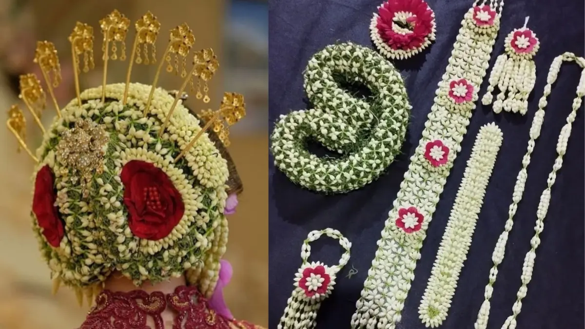 Sanggul Grudo pada pengantin adat jawa(instagram @rias_ayya @kembangmanten.id)