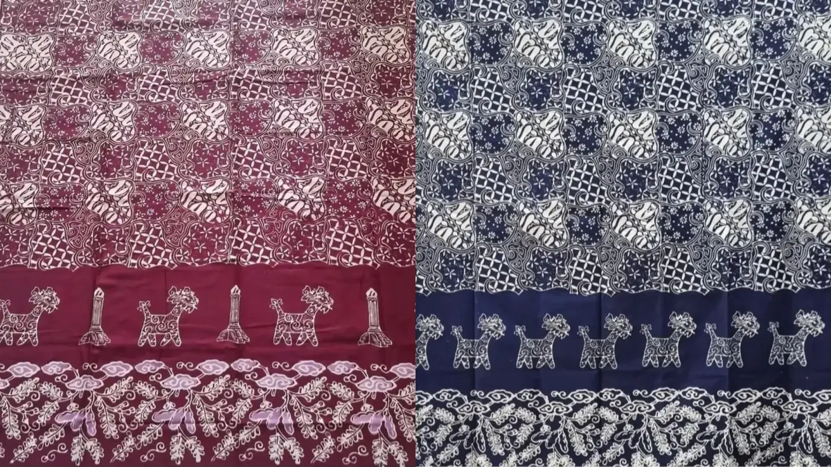 Batik khas kota Semarang, Motif cap warak ngendog(Instagram @batik_temawon)