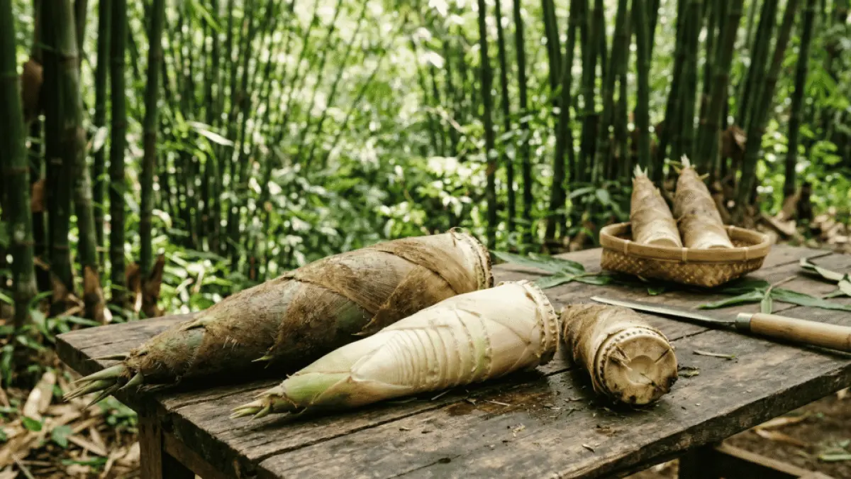 Rebung, tunas muda bambu yang mulai dilirik sebagai bahan pangan masa depan.