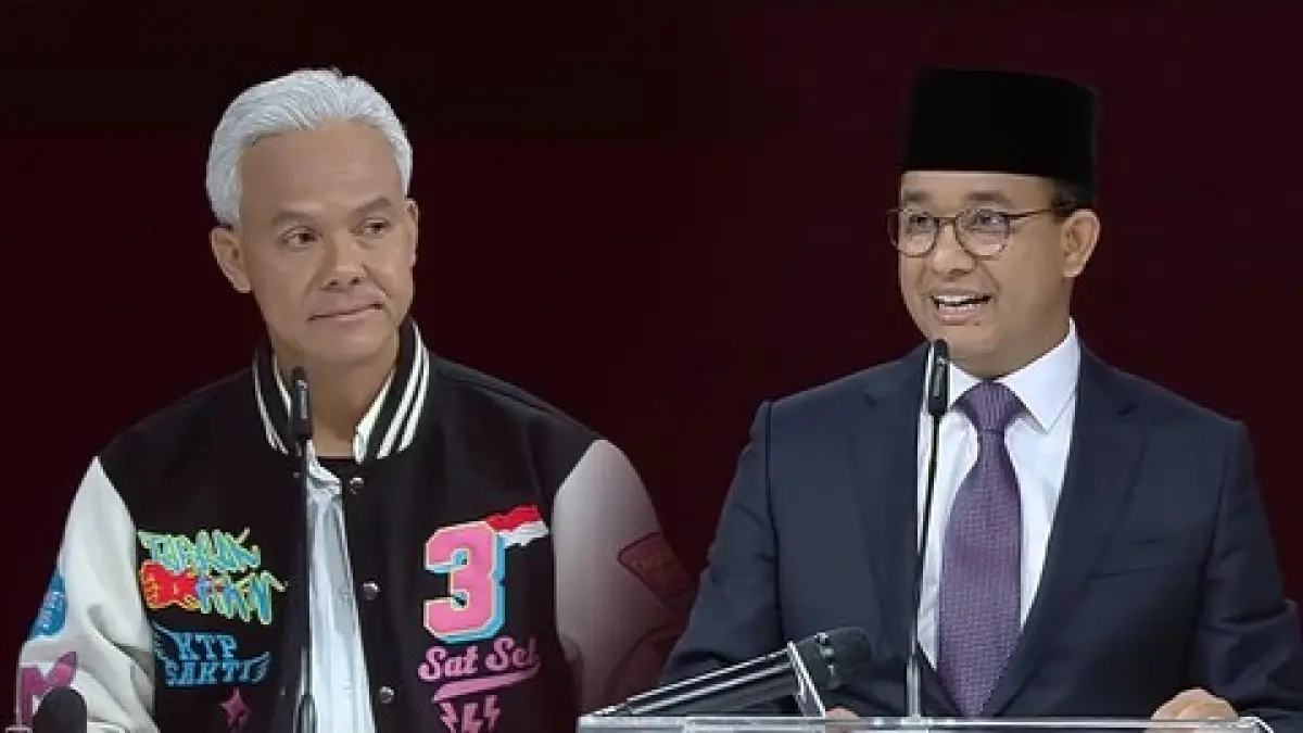 Ganjar Pranowo dan Anies Baswedan.