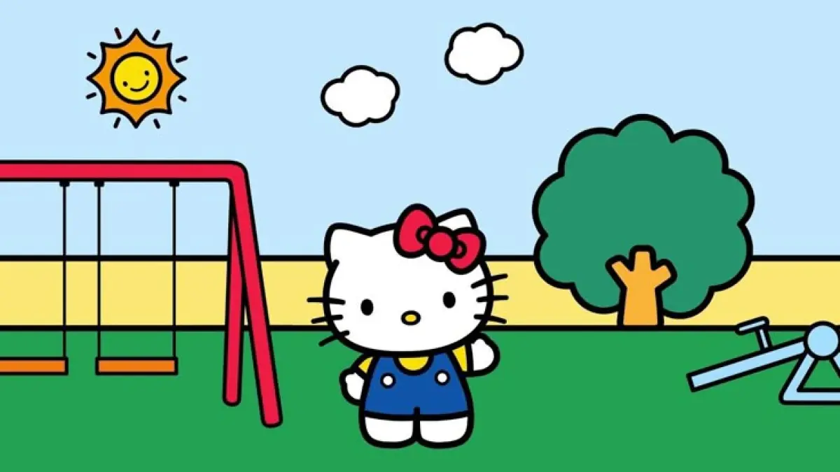 Hello Kitty, karakter ikonik Sanrio yang dikenal dengan wajah sederhana tanpa gambar mulut.(Pinterest)