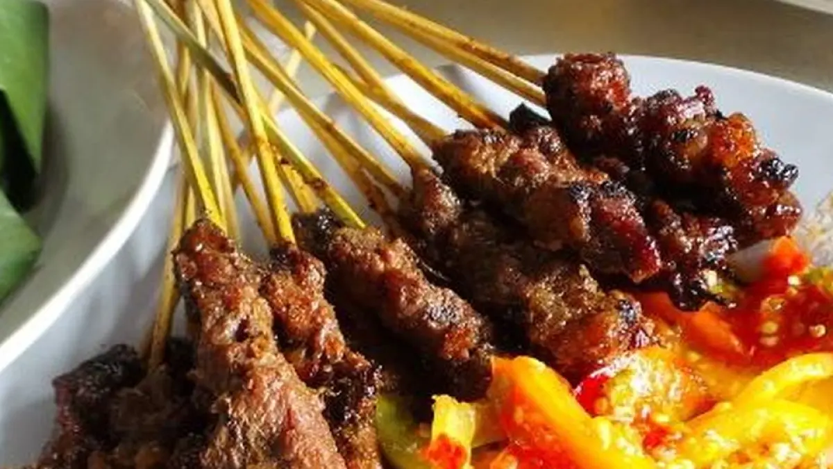 Sate maranggi, kuliner khas Purwakarta yang dikenal berasal dari kawasan Plered.