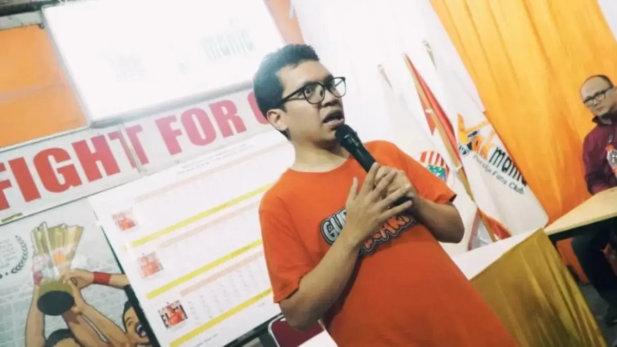 Ketum The Jakmania 2026-2029, Muhammad Aditya Putra. (instagram @infokomjakmania)