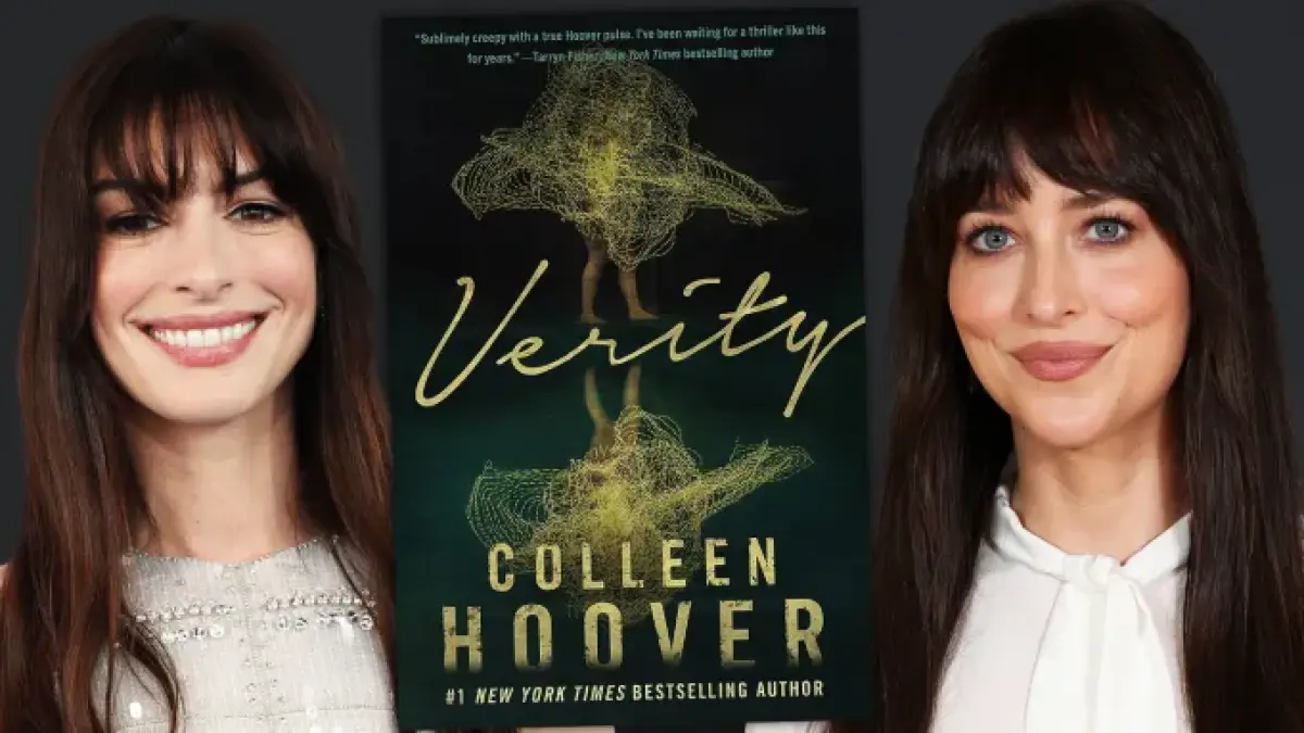 Anne Hathaway dan Dakota Johnson, pemeran film Verity.