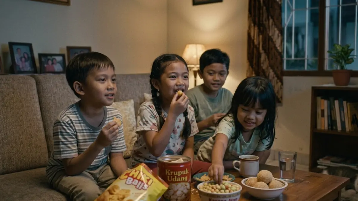 Ngemil tengah malam.(GeminiAI)