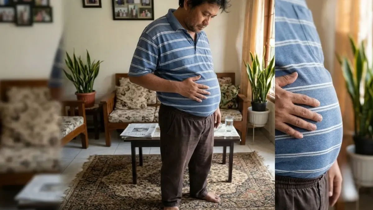 Ini Penyebab Perut Buncit Meski Berat Badan Anda Normal
