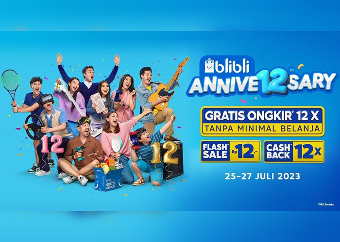 Promo ulang tahun ke-12 Blibli.