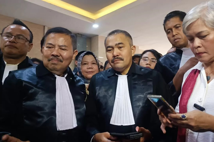 Pengacara Kamaruddin Simanjuntak memenuhi panggilan pemeriksaan Direktorat Tindak Pidana Siber Bareskrim Polri.