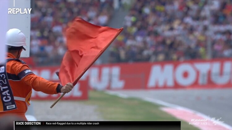 Red flag MotoGP Catalunya 2023