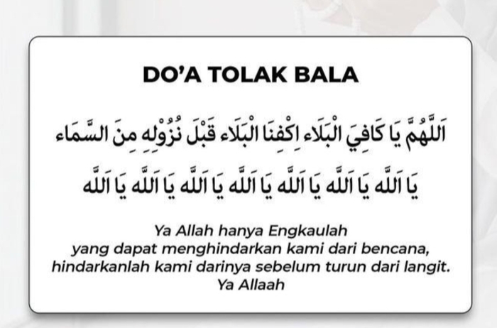Doa Tolak Bala/ Doa Rebo Wekasan