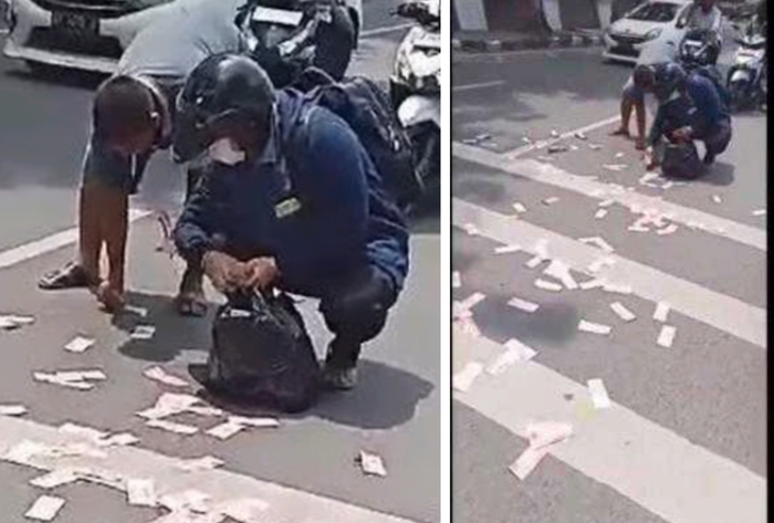 Video hujan uang di medan