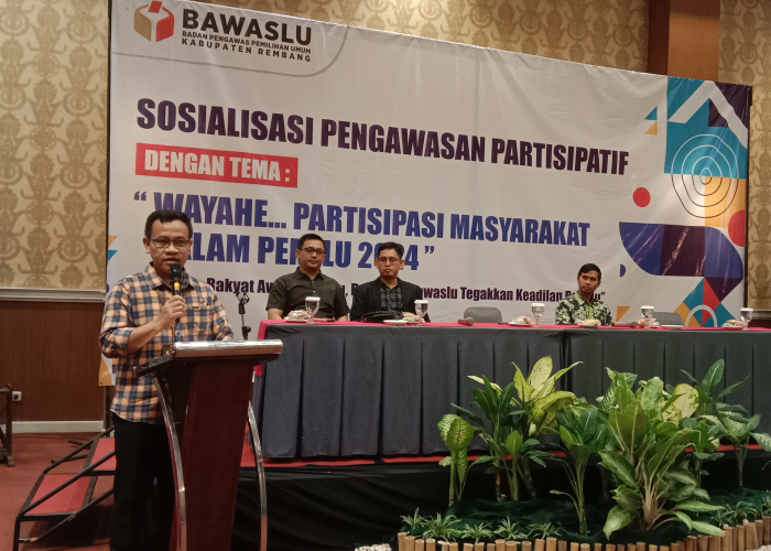 PAPARAN: Bawaslu Rembang melaksanakan sosialisasi pengawasan partisipatif baru-baru ini.