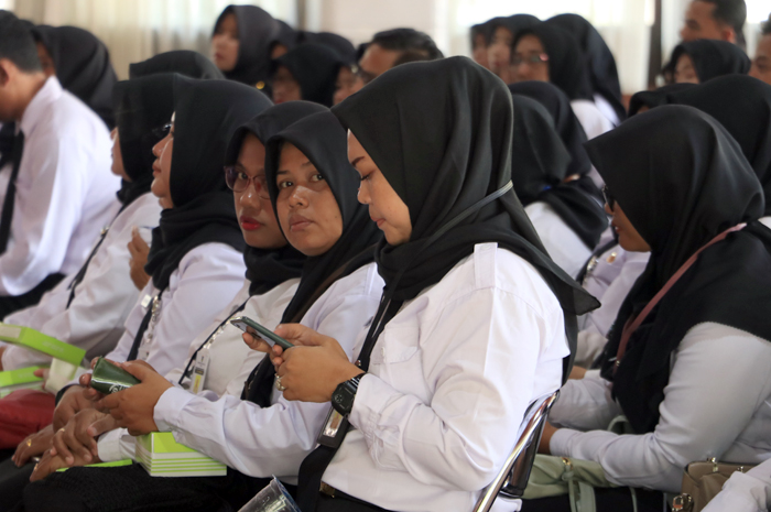 DAPAT ILMU: PPPK saat penutupan diklat di Pendapa kemarin.