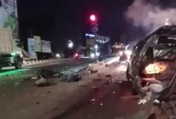 Kecelakaan di exit Tol Bawen