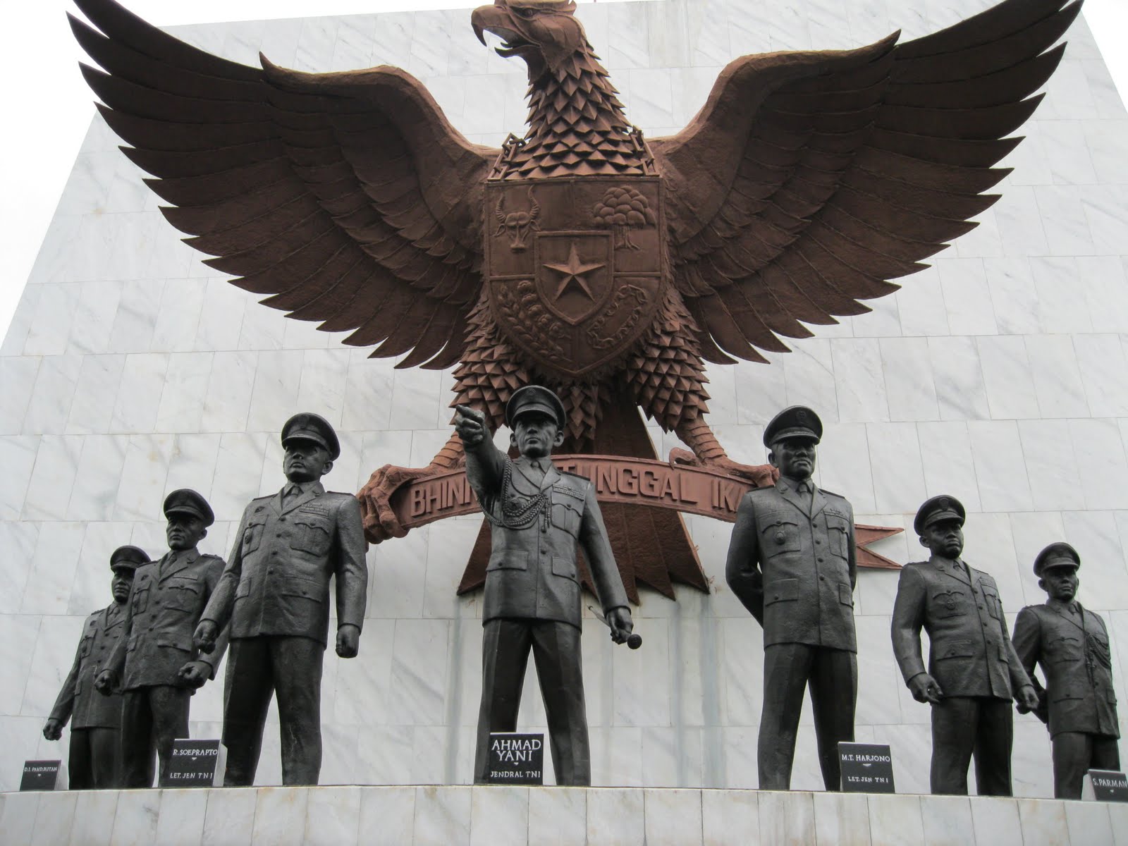 Monumen Pancasila Sakti di Lubang Buaya, Jakarta Timur.