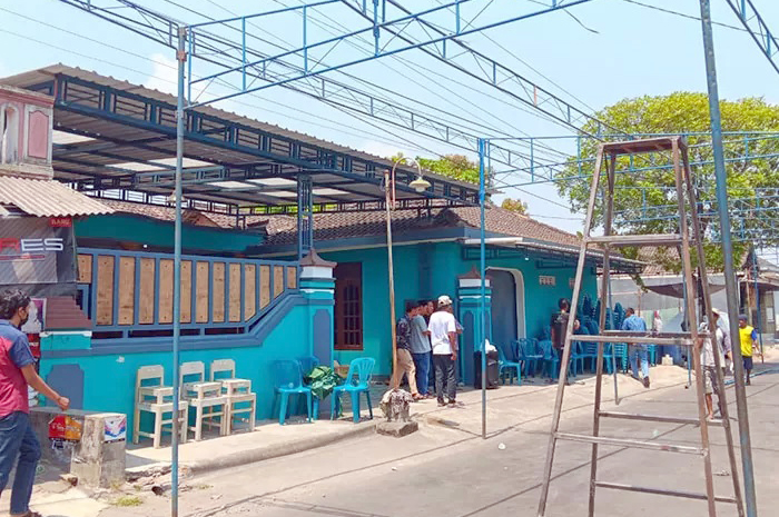 Rumah pasutri yang ditemukan meninggal dunia berpelukan di Desa Tegalrejo, Kecamatan Ceper.
