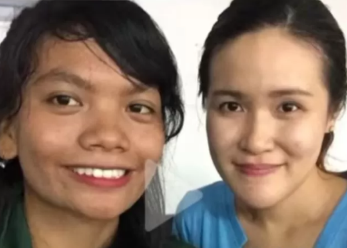 Jessica bersama mahasiswa di lapas.