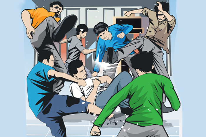 Ilustrasi Tawuran gengster
