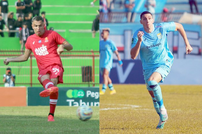 Fikron Afriyanto (kiri) dan Jonathan Campbell (kanan)