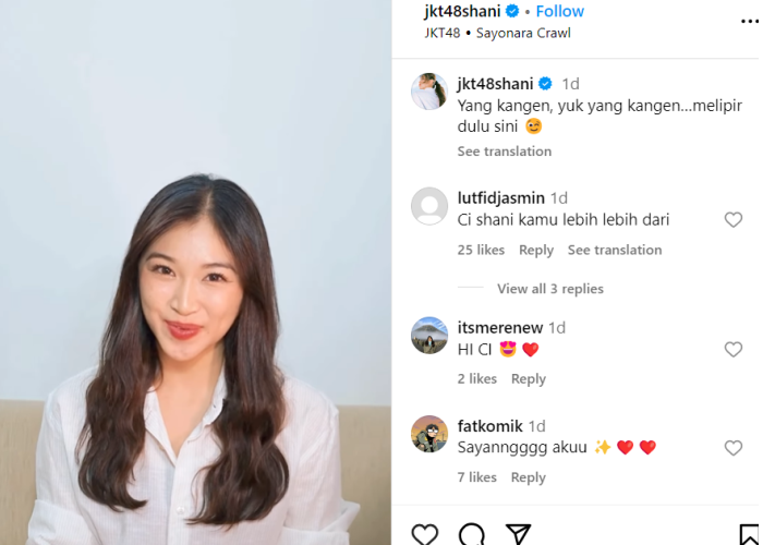 Sumber: instagram.com/jkt48shani