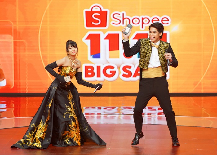 PENUH WARNA: Kembali ke Segmen Games Goyang Shopee yang Kali ini Dimainkan Bersama Ghea dan El Rumi.