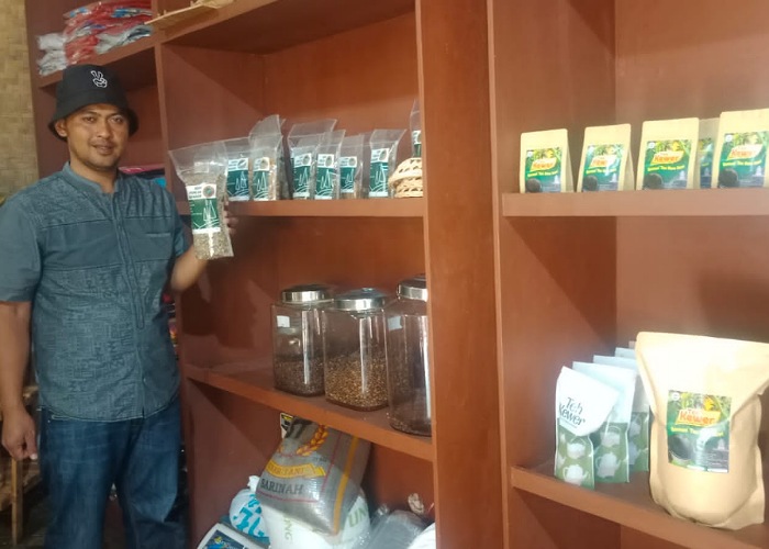 Kopi Akar Wangi Garut binaan BRI.