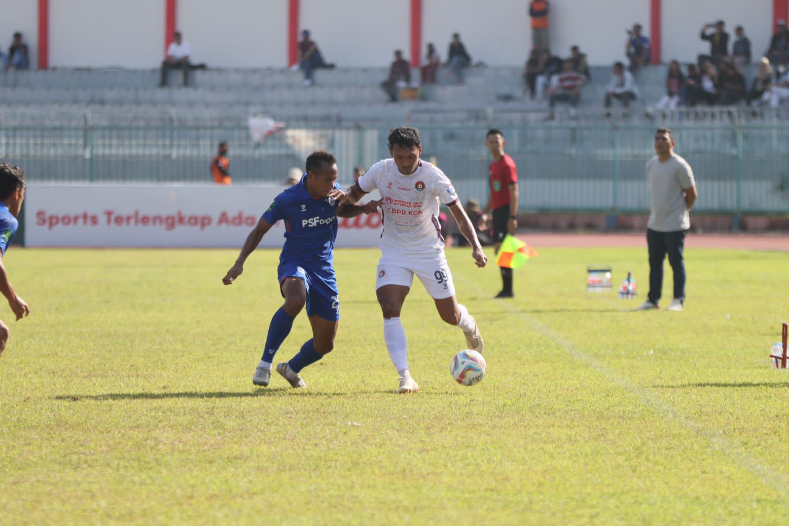 KECEWA : Tim Persipa Pati belum mampu bangkit dan memenangkan pertandingan di kompetisi Liga 2 putaran kedua setelah takluk atas tuan rumah PSCS Cilacap 2-1.