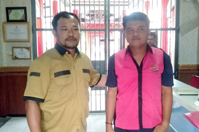 DITAHAN: Tersangka SAP sebagai Direktur CV. Adhi Jaya ditahan di Lapas kelas II B Purwodadi oleh Kejari Grobogan kemarin.