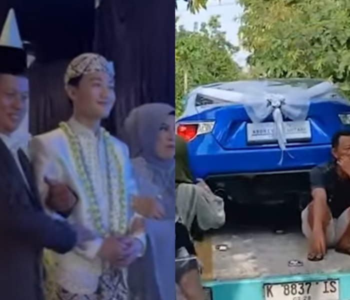 pria asal Pati memberikan mobil sport senilai Rp 1 miliar saat seserahan.