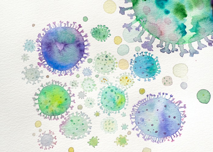 Ilustrasi virus.